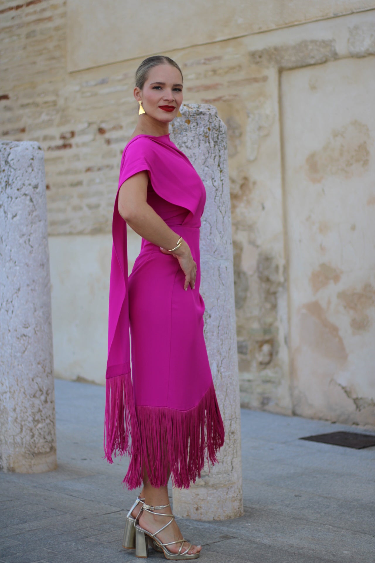 Vestido Rosaleda Fucsia