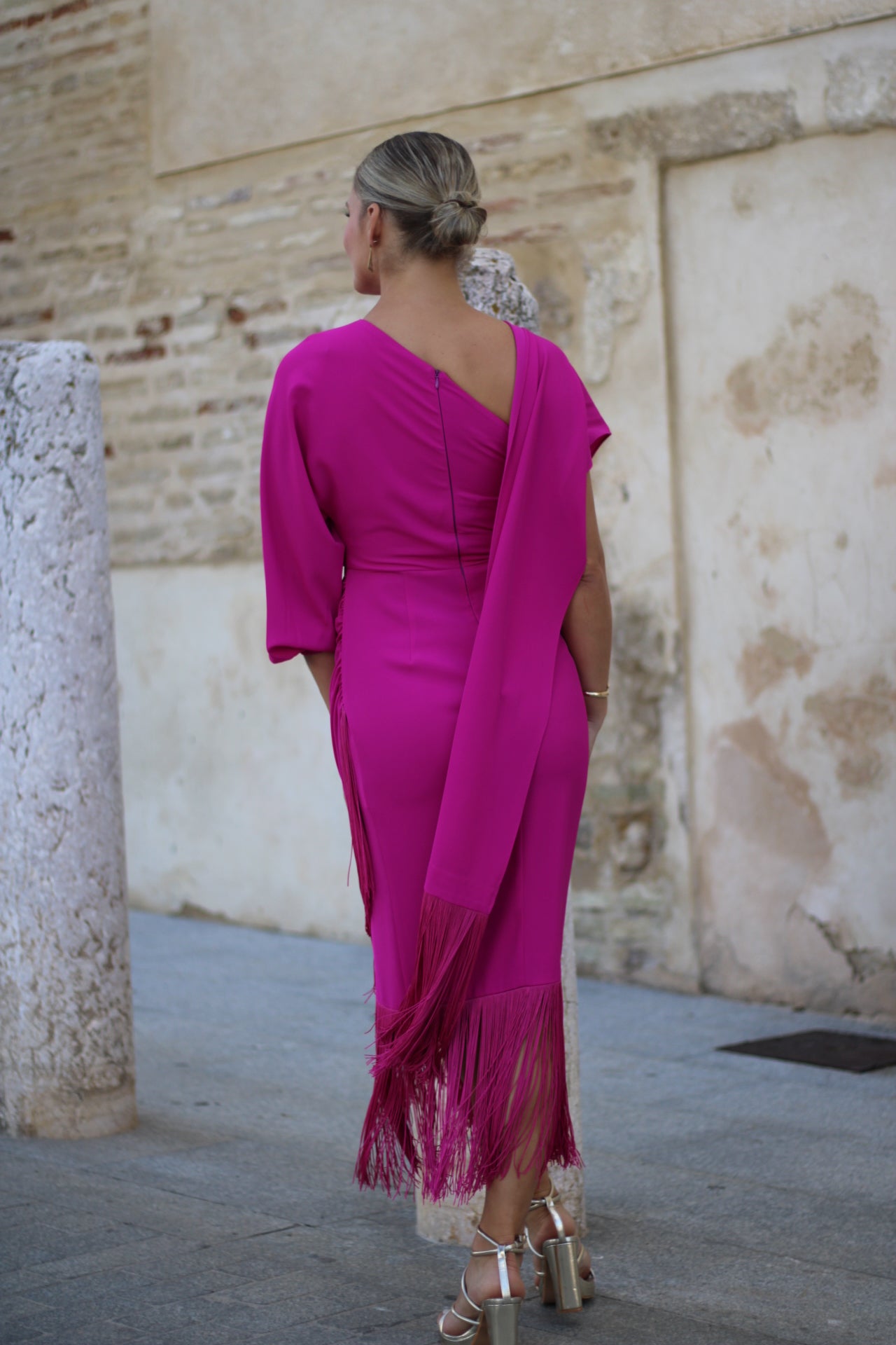 Vestido Rosaleda Fucsia