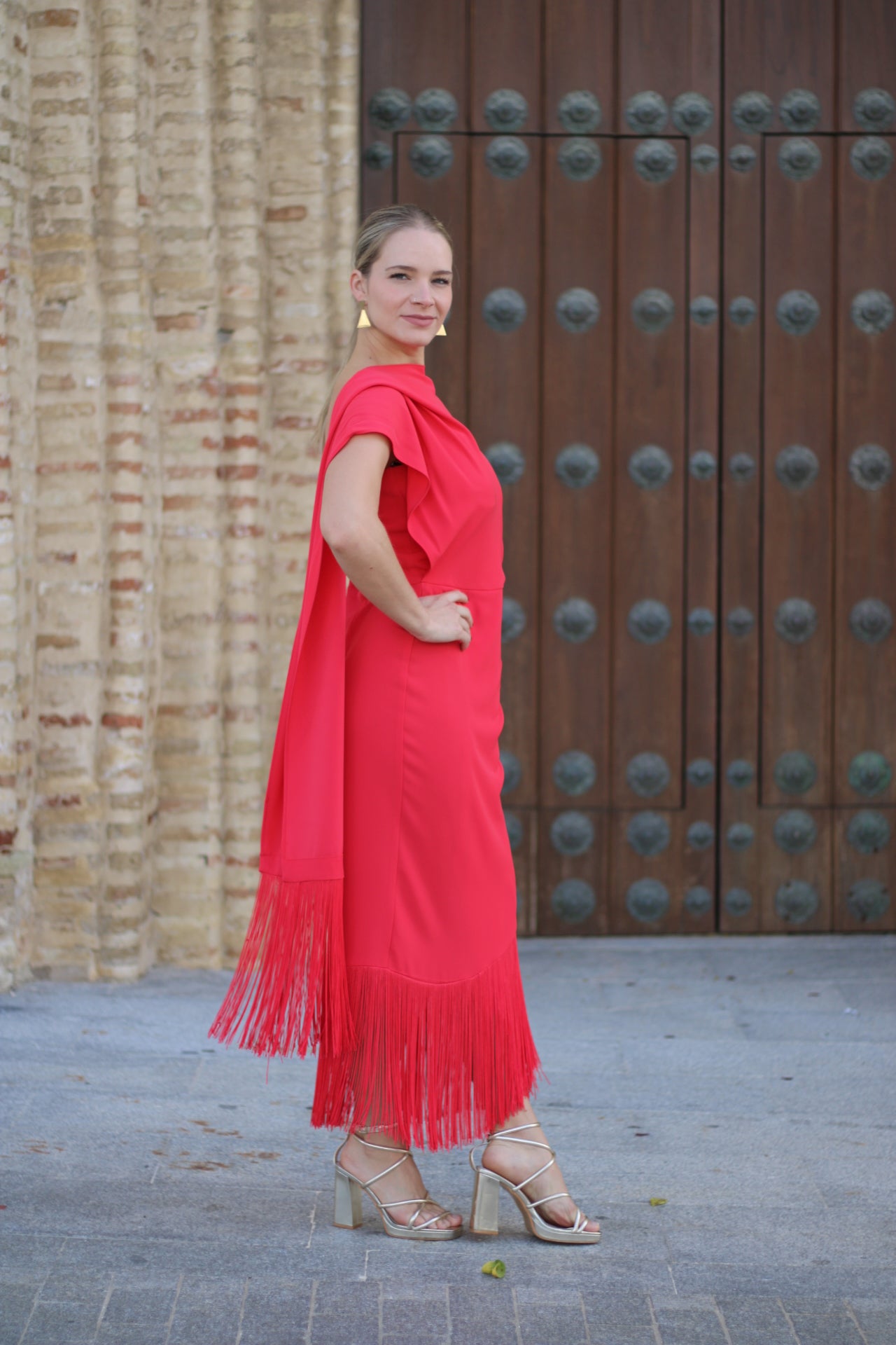 Vestido Rosaleda Rojo