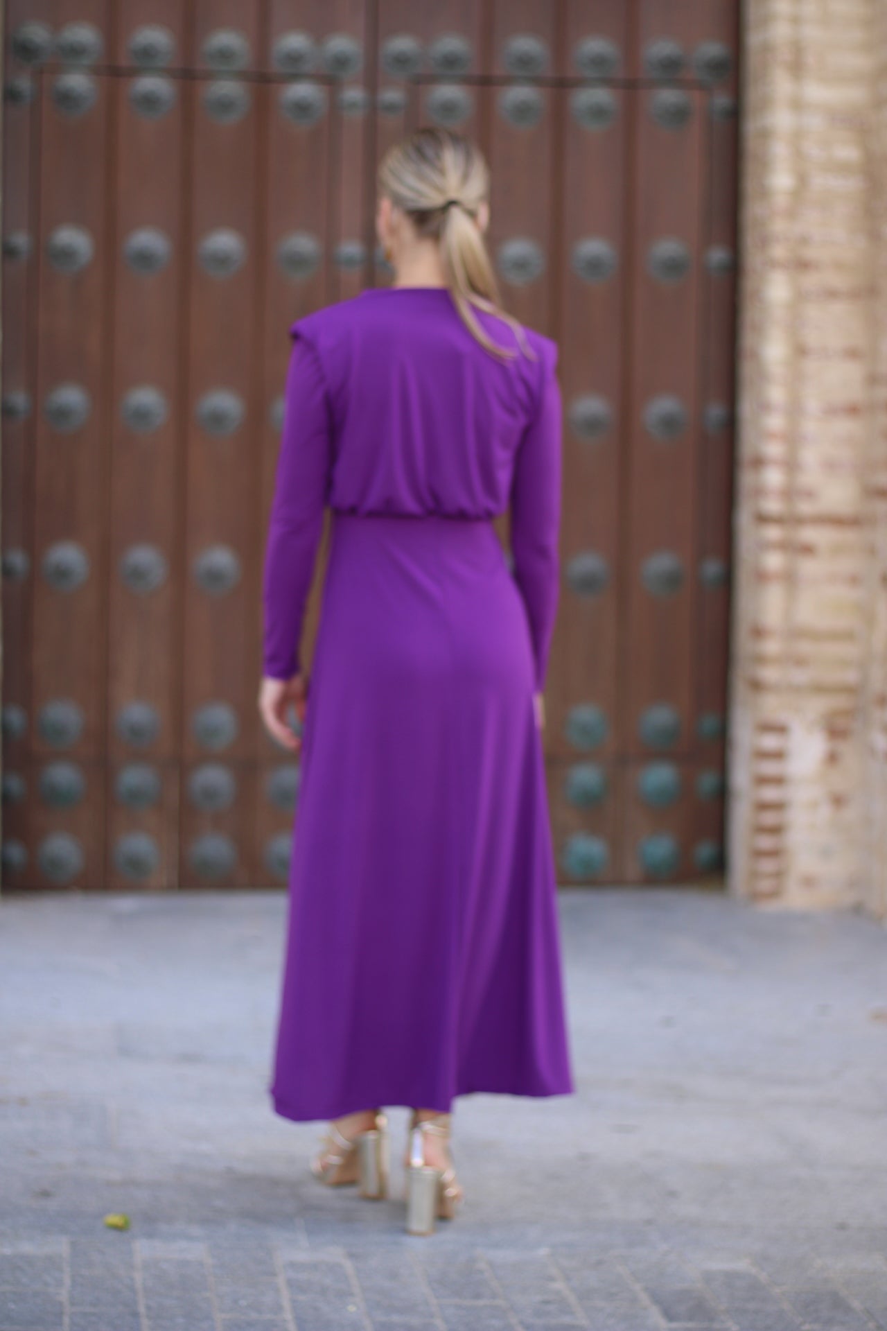 Vestido Isabella Morado