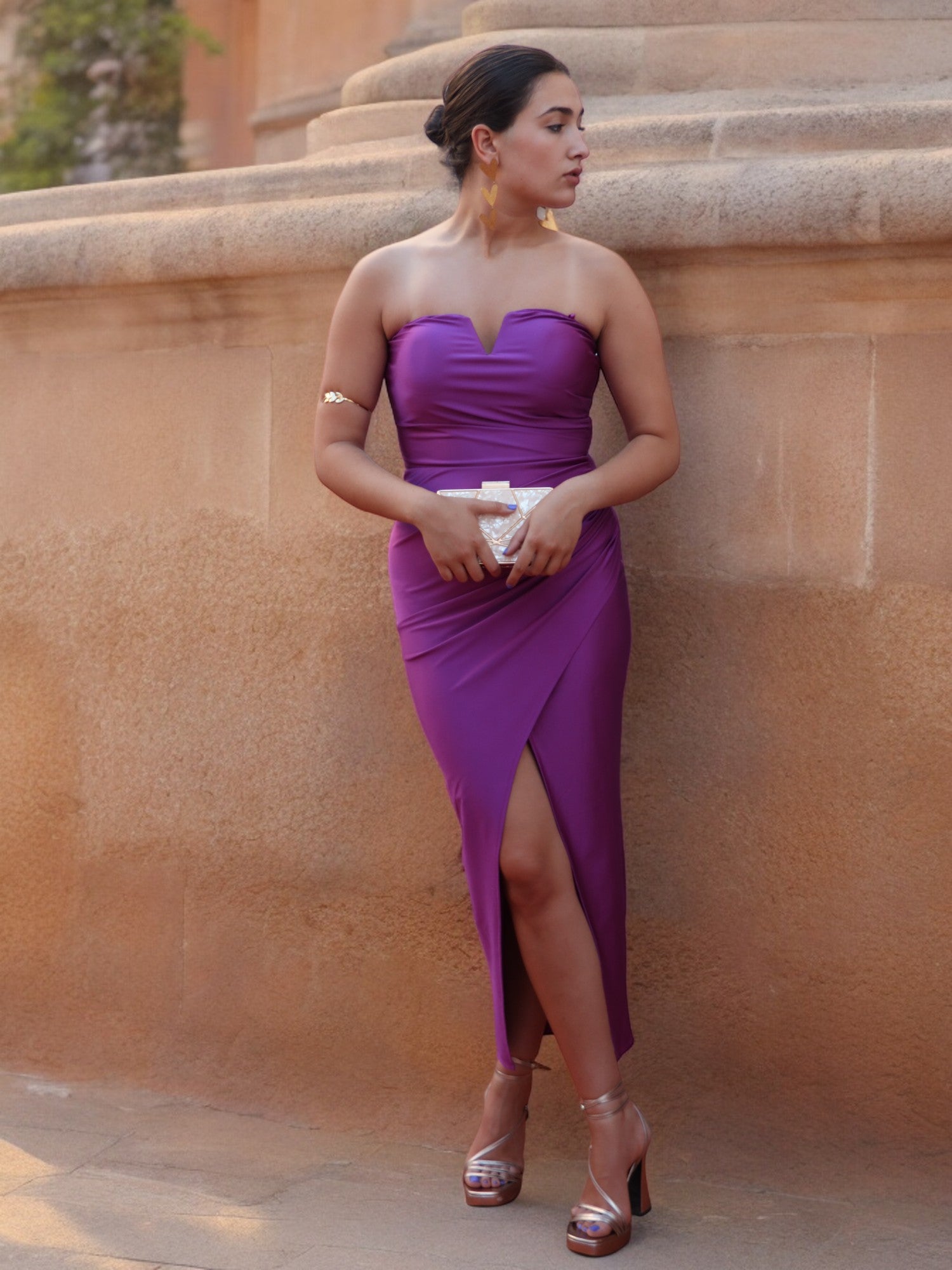 Vestido Atenas Morado