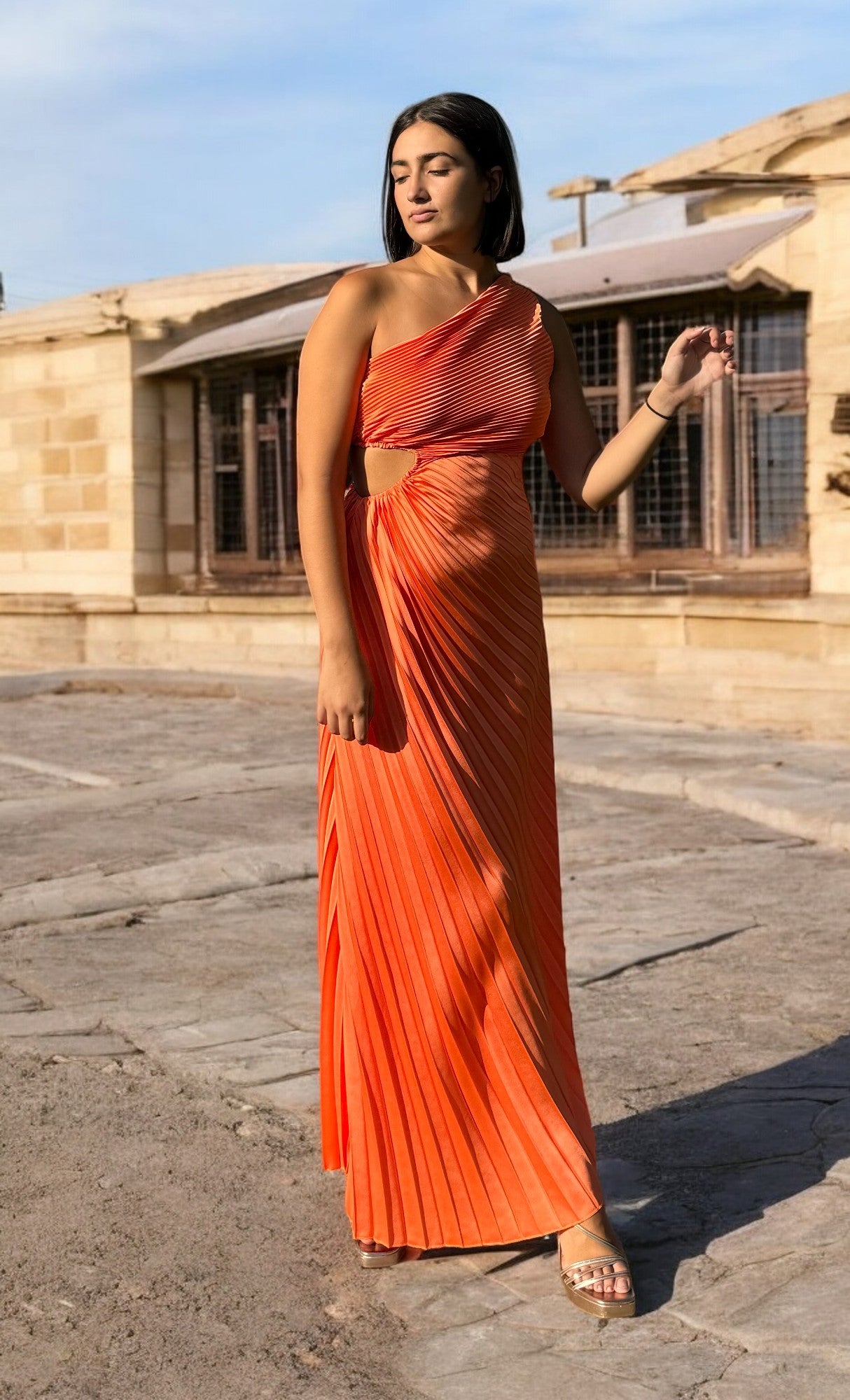 Vestido Azucena Naranja