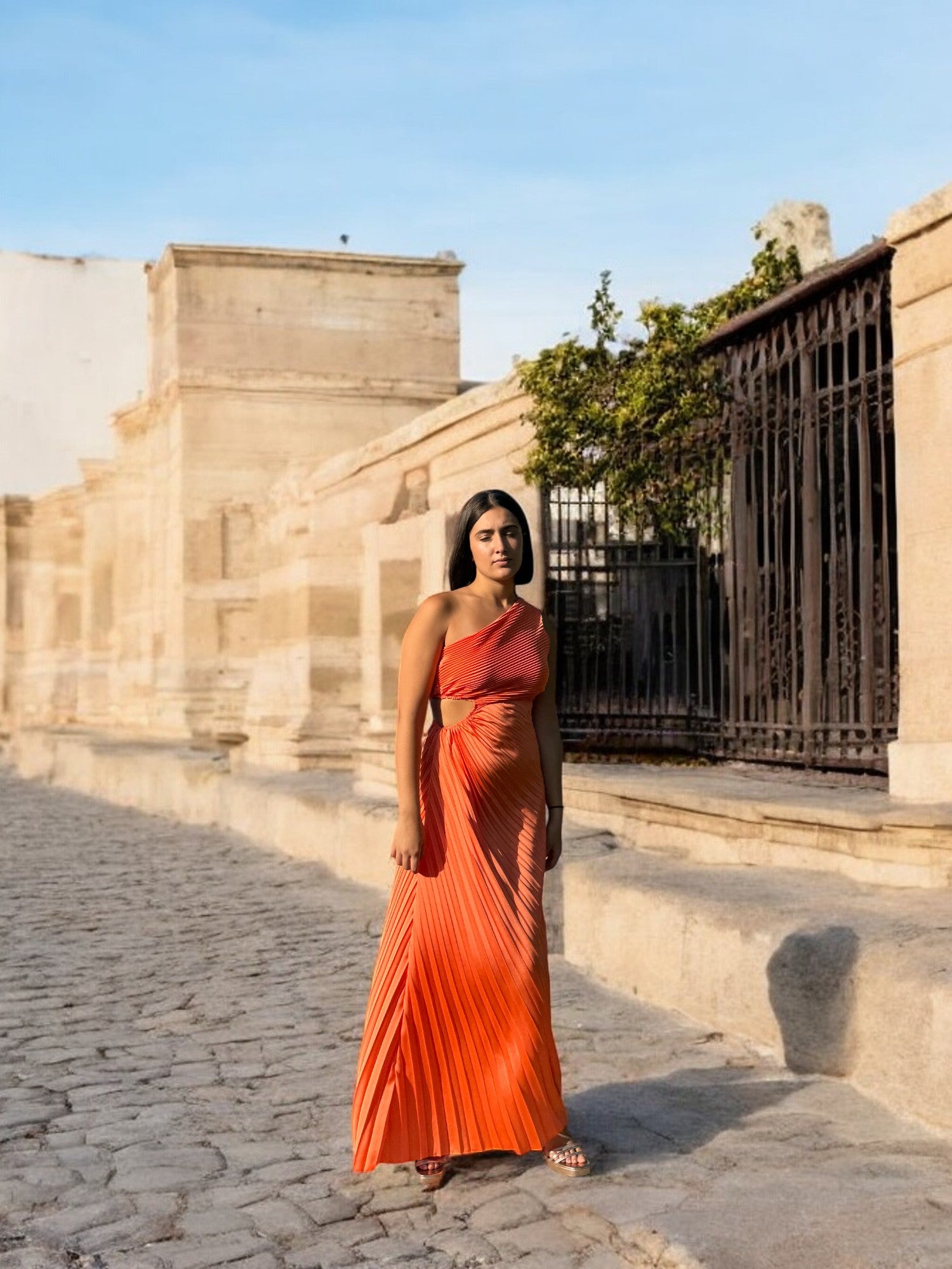 Vestido Azucena Naranja